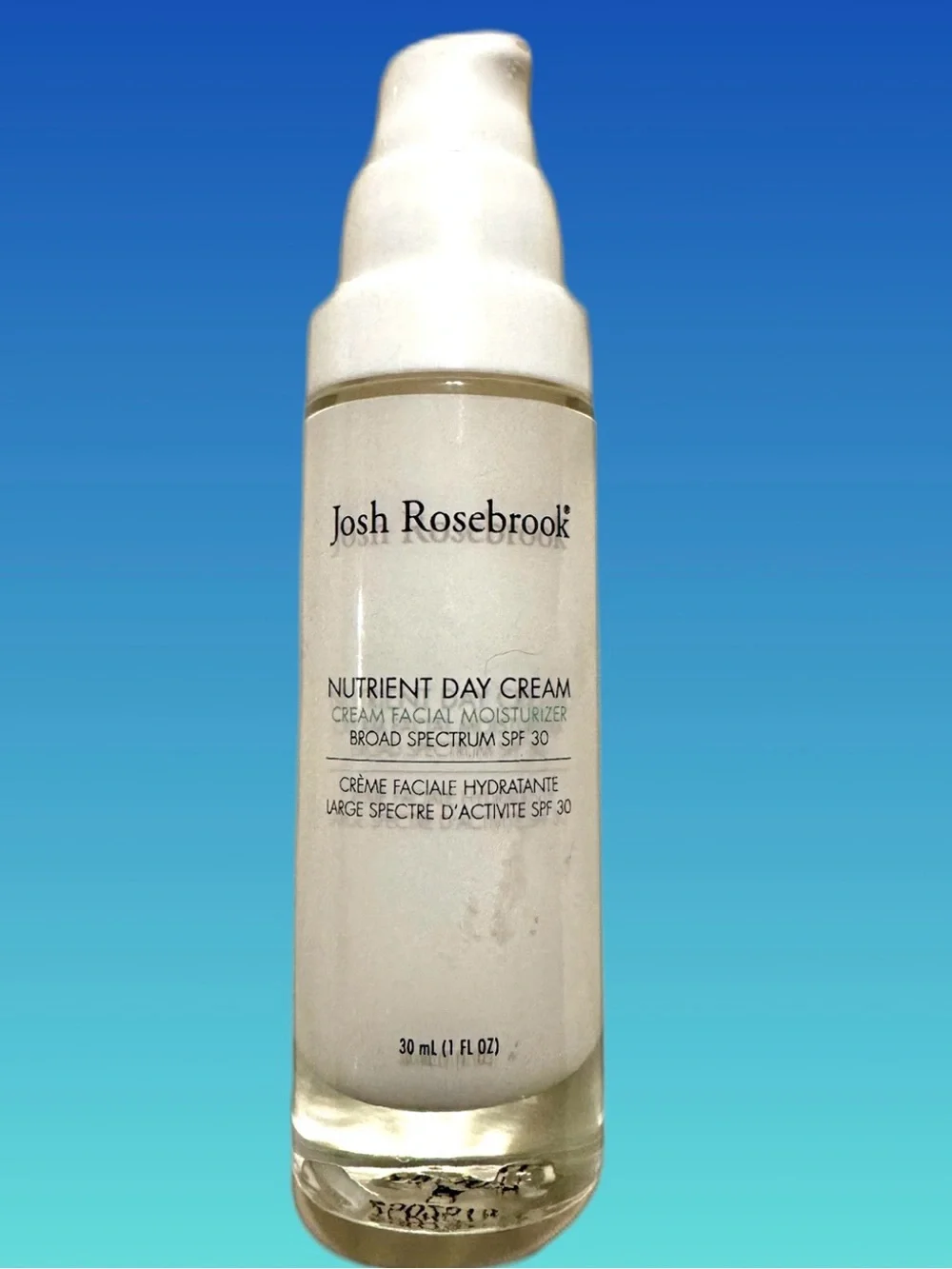 Josh Rosebrook Nutrient Day Cream SPF 30 - Facial Moisturizer 1oz
